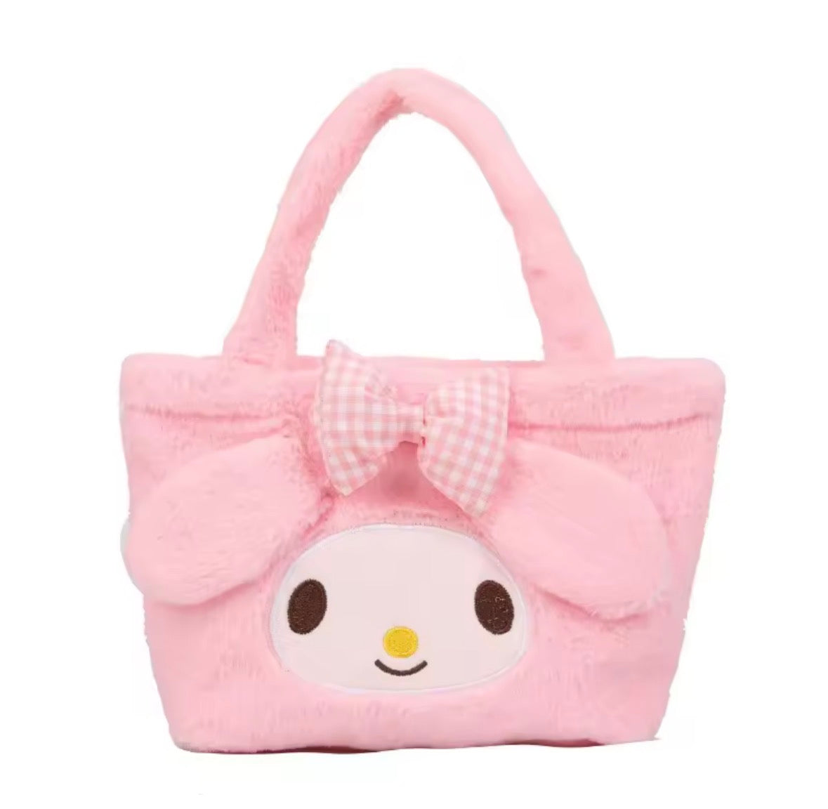 Cartera , bolso peludito de kuromi y my melody