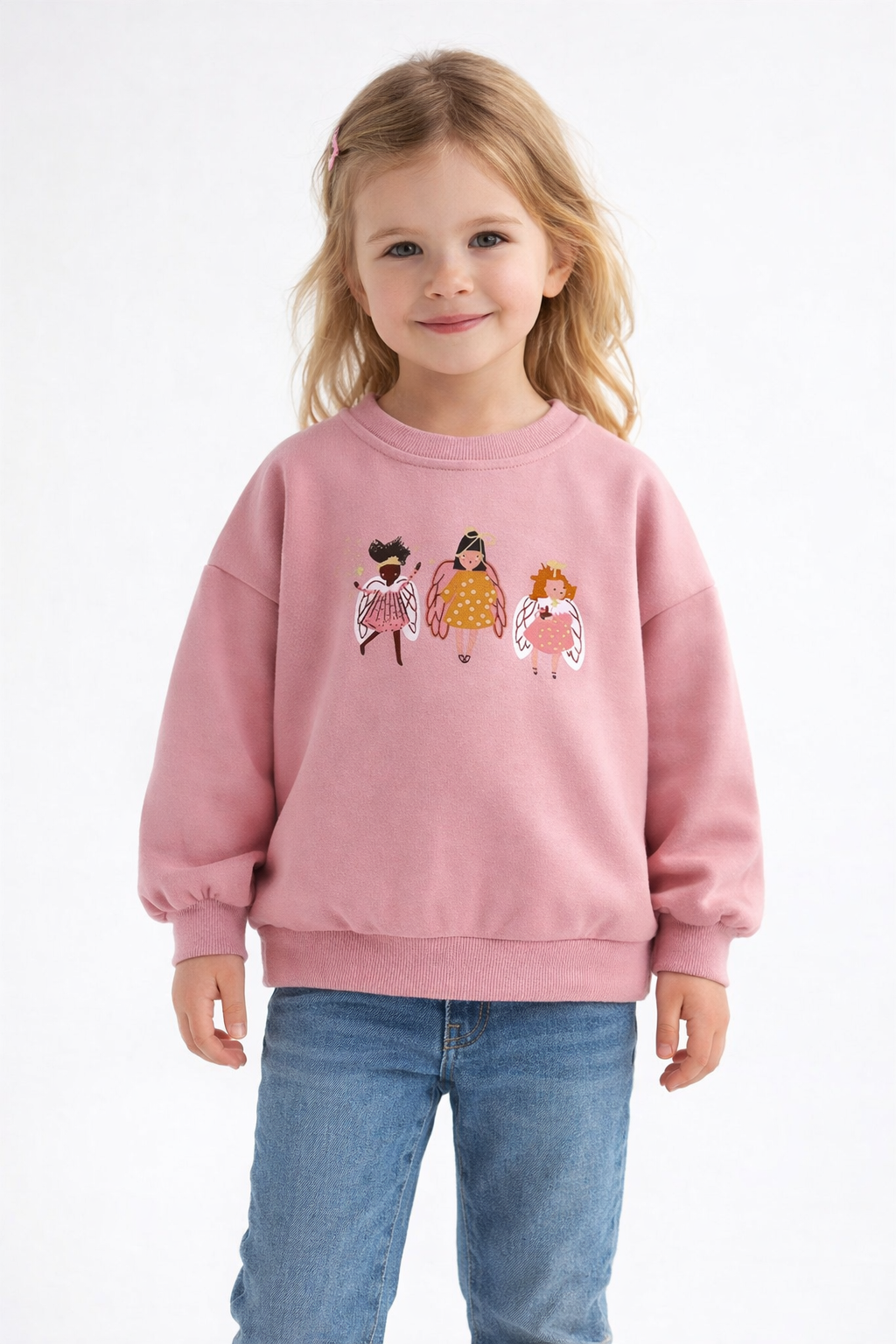 Abrigo suéter color rosa vieja con detalles de Adas