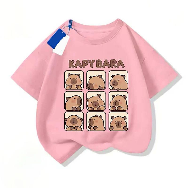 Remera de algodón detalles de Capibara