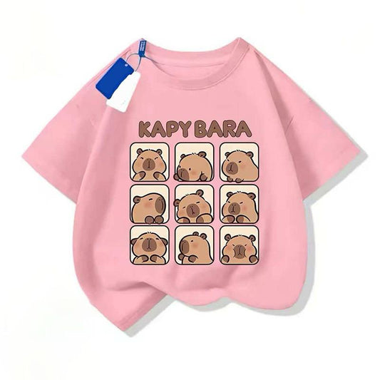 Remera de algodón detalles de Capibara