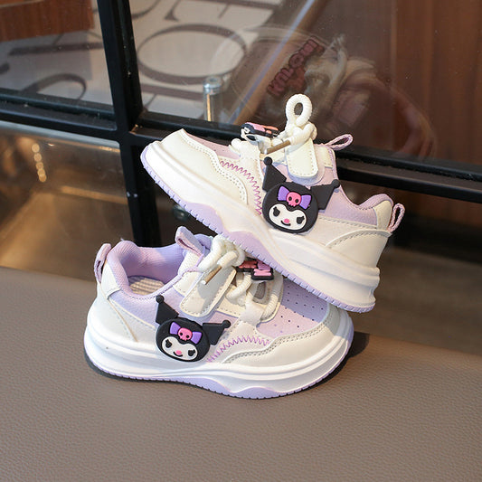 Tenis (championes ) lila con blanco detalles de kuromi